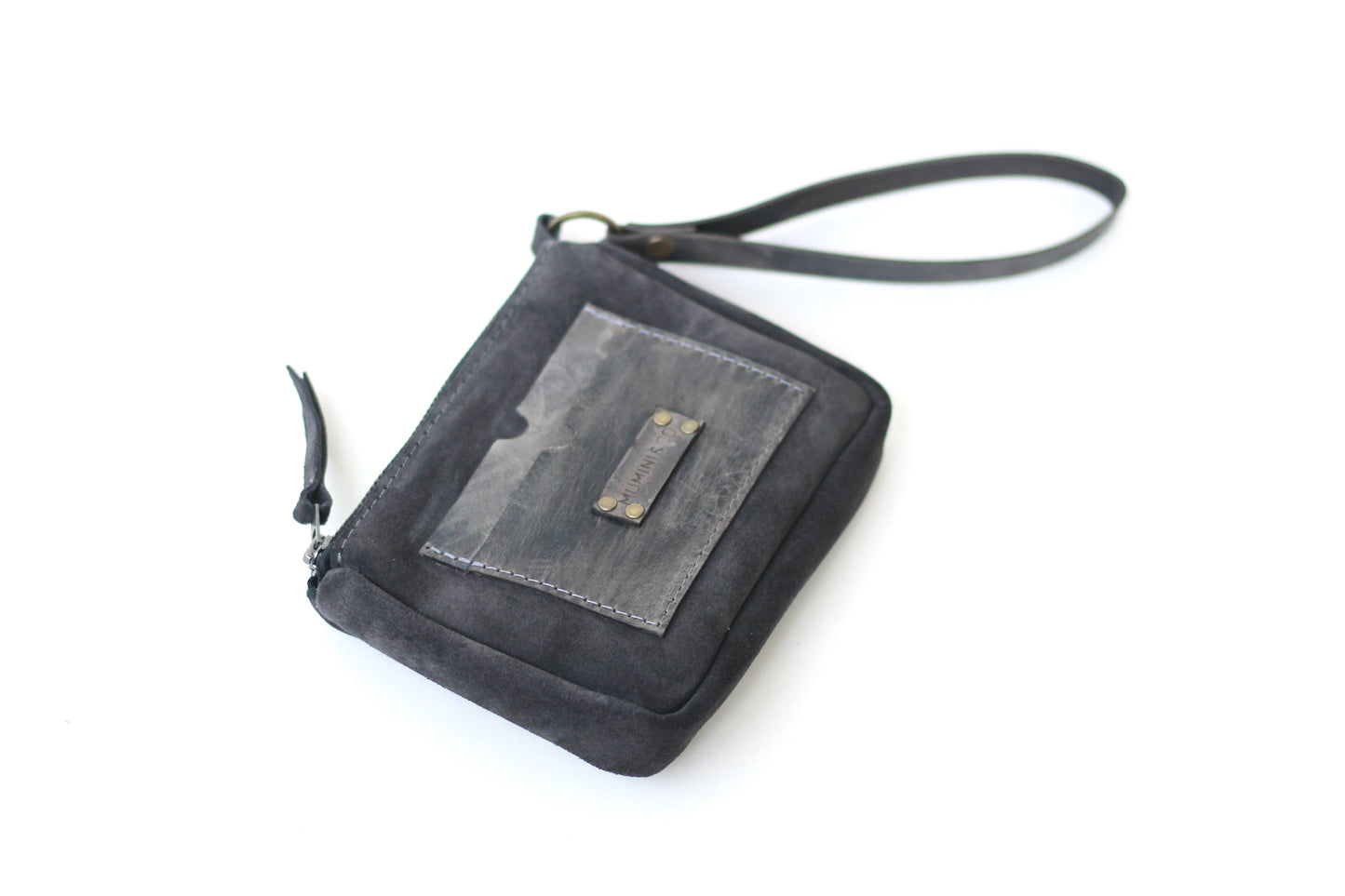 Suede purse - Grey