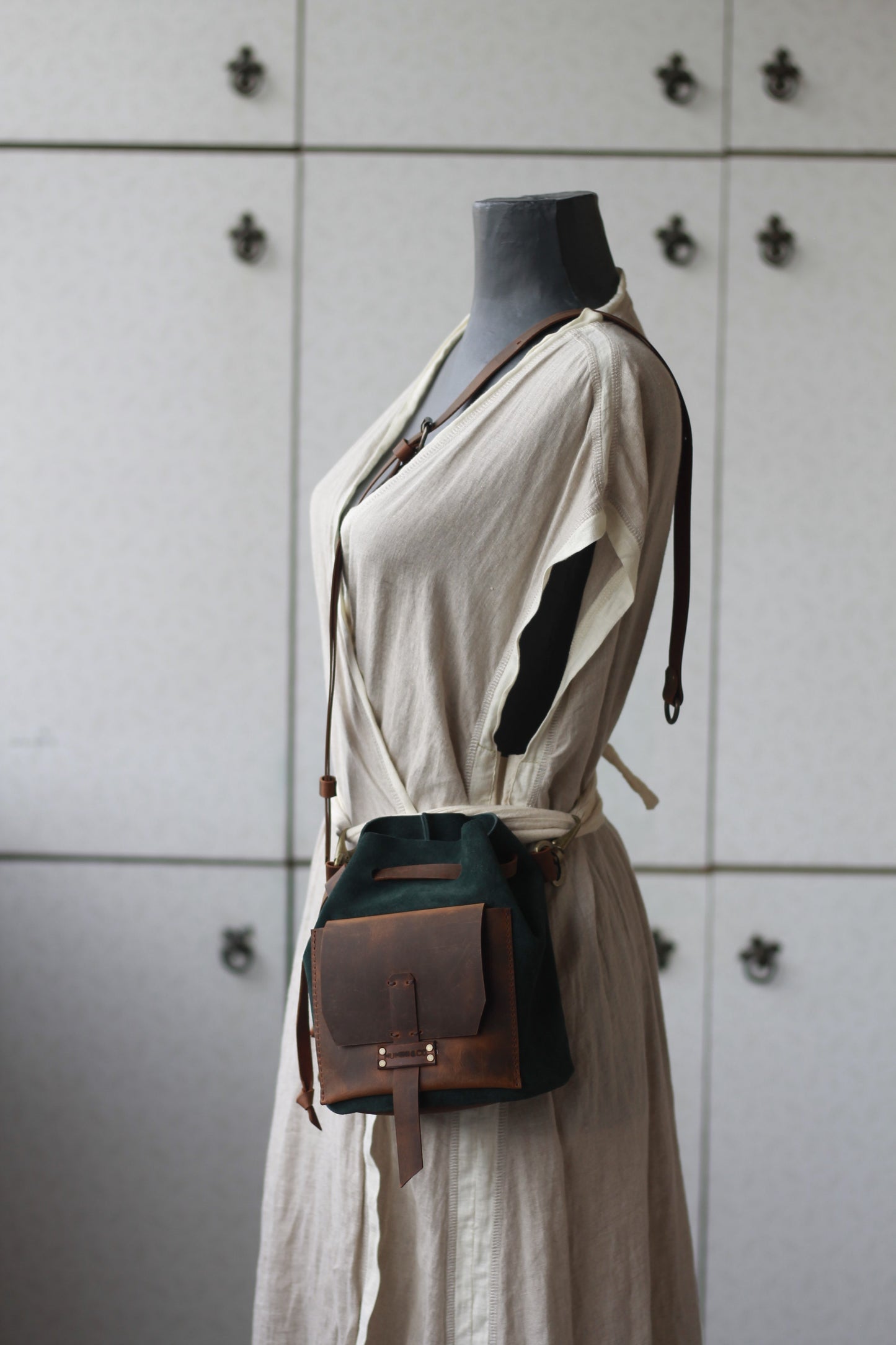 Mini bag - Green/Brown