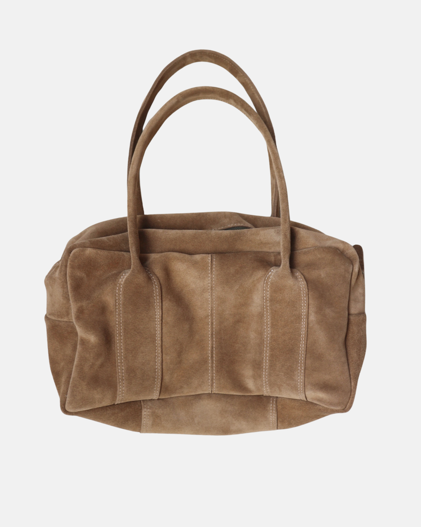 Sand Beige Suede Tote Bag