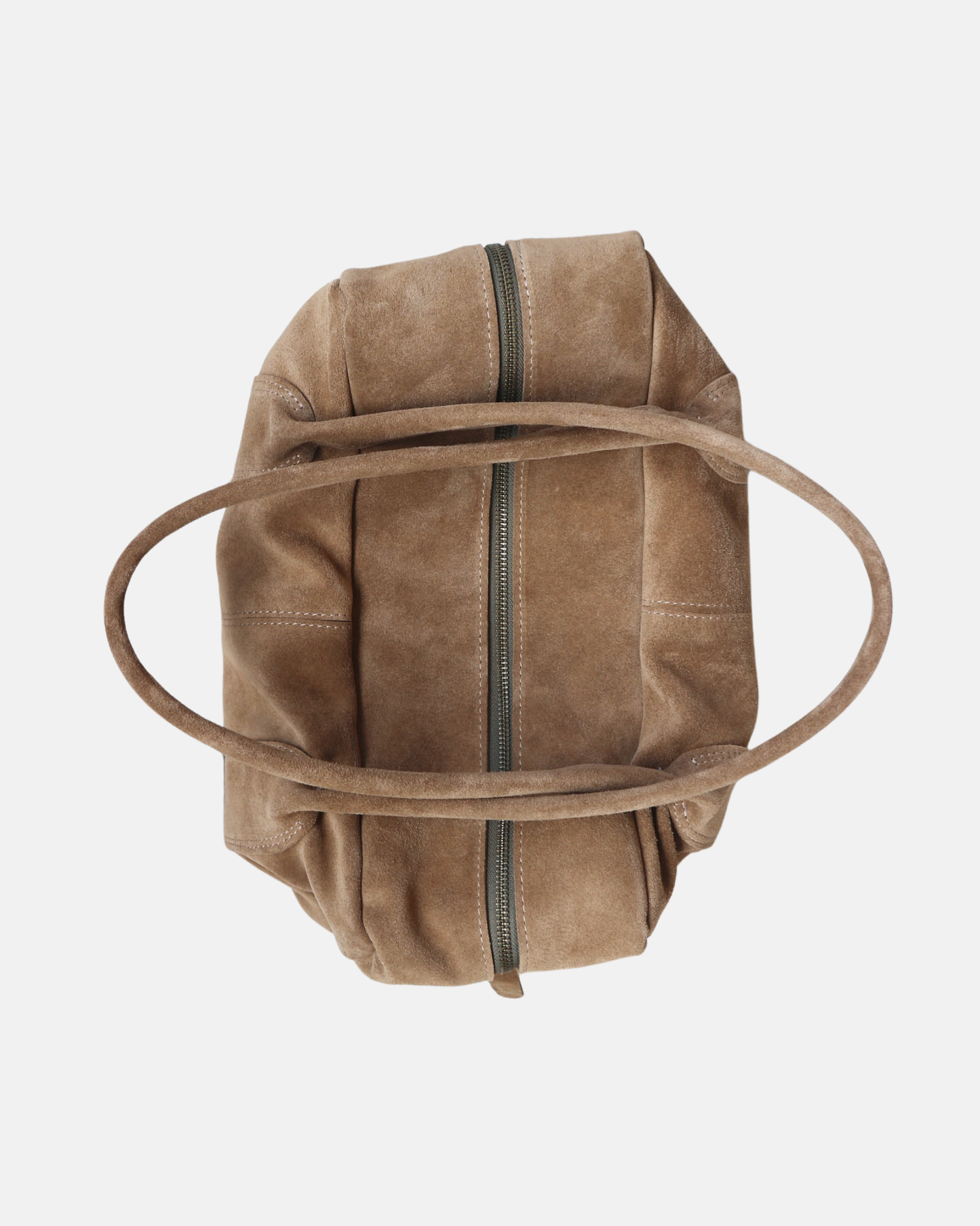 Sand Beige Suede Tote Bag