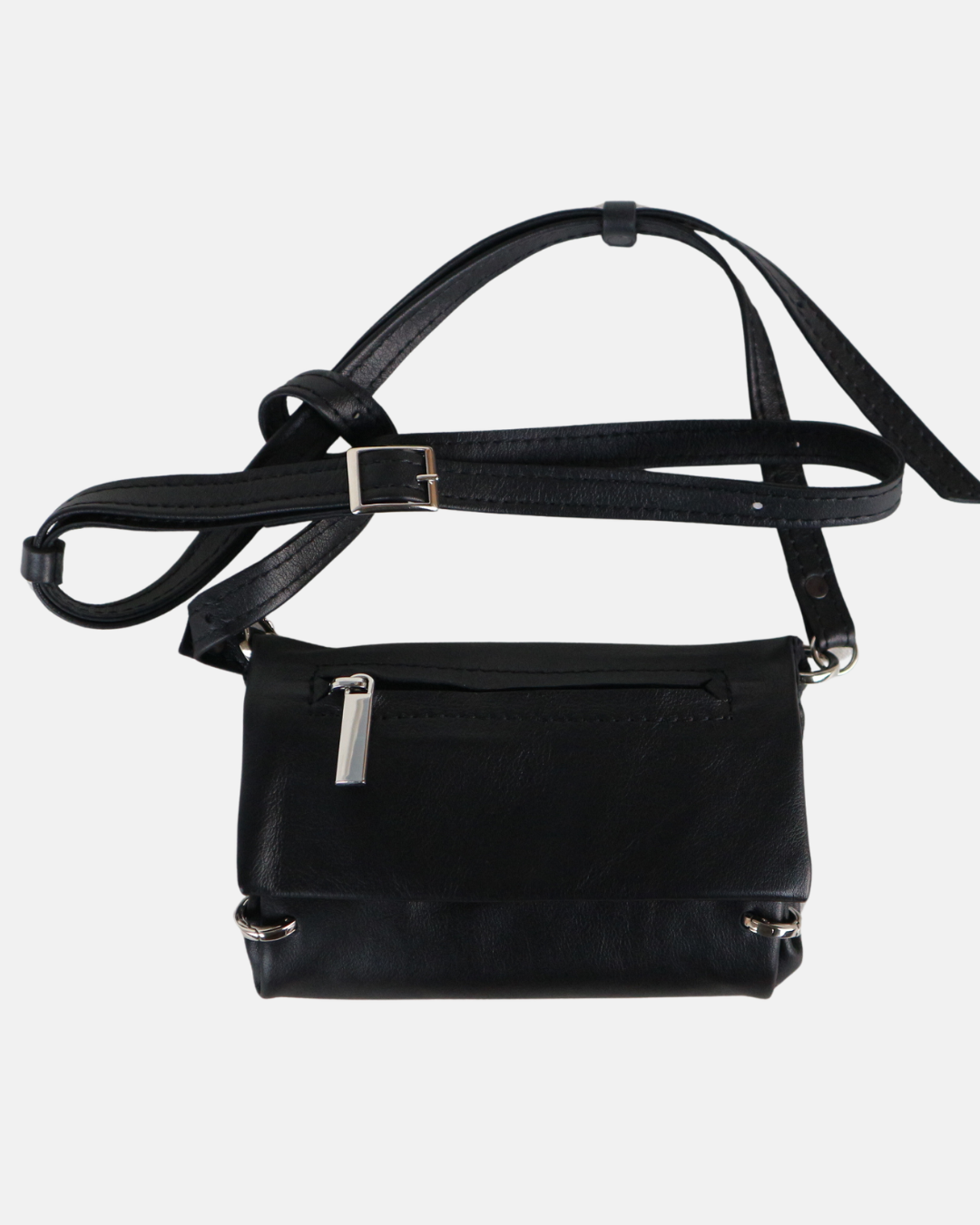 Genuine Leather Crossbody Wallet Bag - S