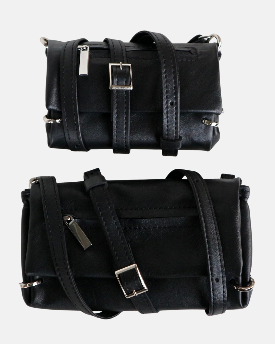 Genuine Leather Crossbody Wallet Bag - S