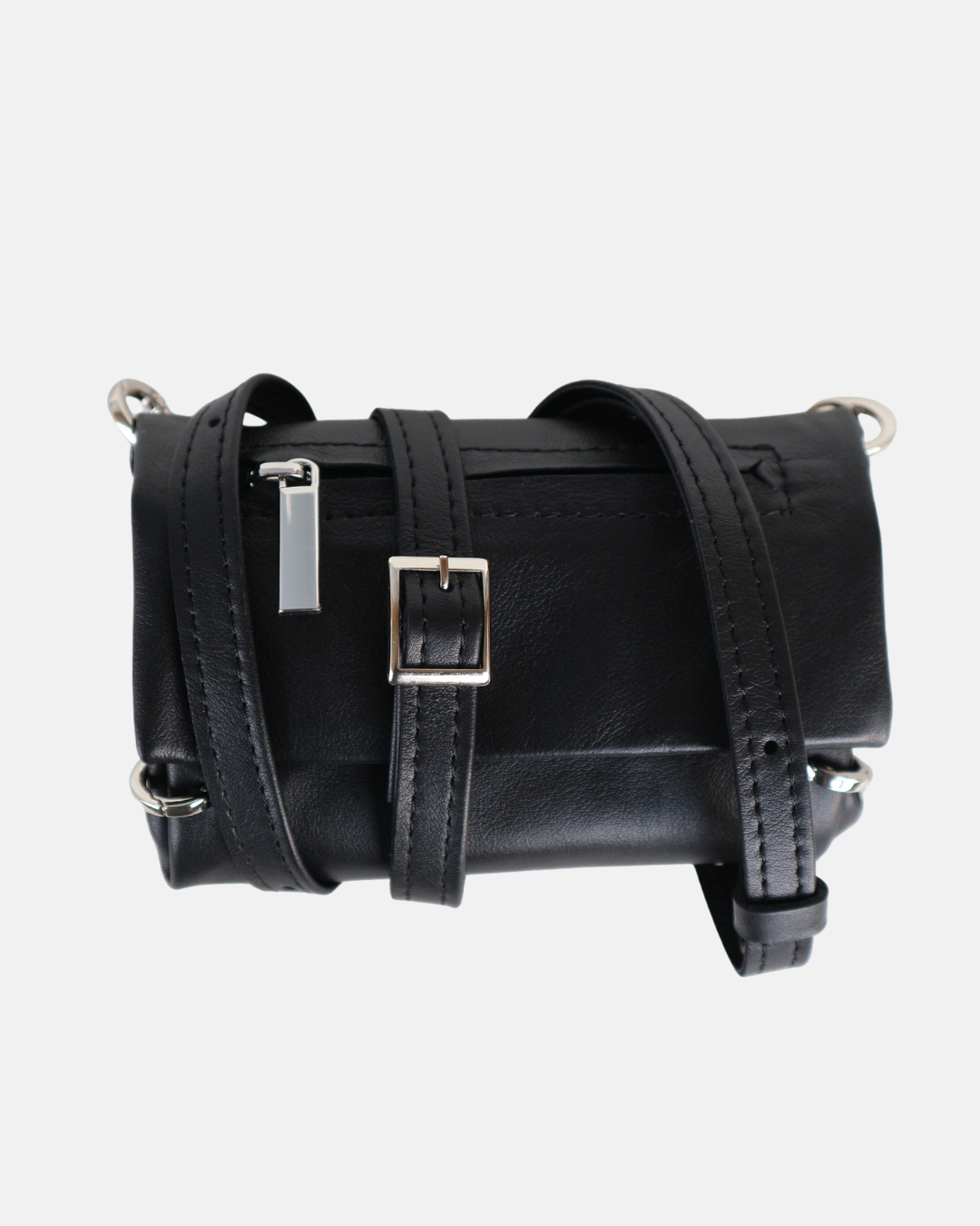 Genuine Leather Crossbody Wallet Bag - S